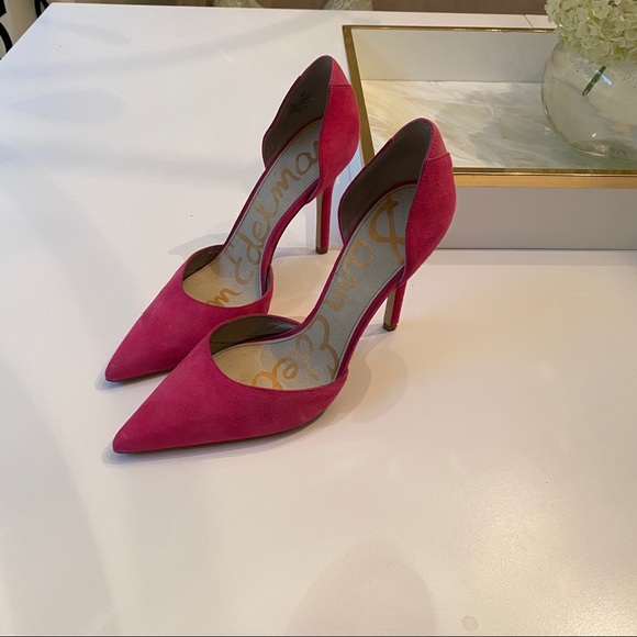 hot pink sam edelman heels